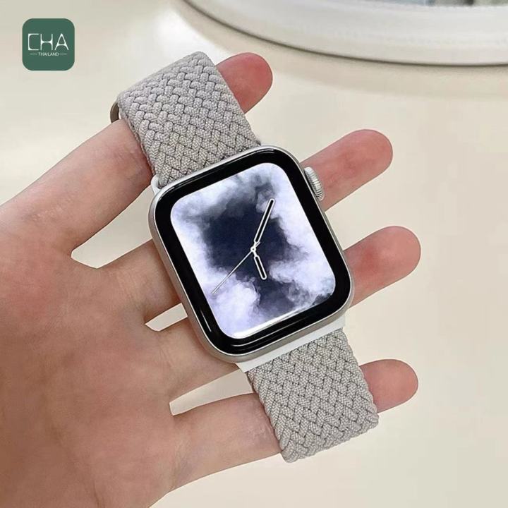 สายสําหรับแอปเปิลวอช เเบบยืดได้ สาย smart watch 11 10 Se