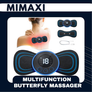 EMS Mini Portable Electric Pulse Neck Massager Cervical Back Muscle Pain Relief Tool