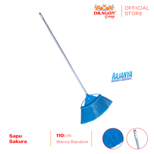 DRAGON Sapu Sakura 110 Cm Pembersih Lantai Dust Remover Serbaguna DRGM-SP152 Warna Random