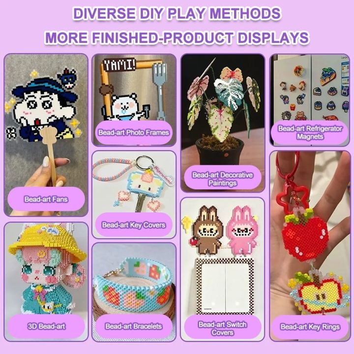DIY%20Perler%20Beads%20Fuse%20Beads%20Kit%20DIY%20for%20Kids%20Adults%203D%20Puzzle%20Set%20Toy%202.6mm%20Mini%20Fuse%20Beads%20Kit%20for%20Crafts%20Fuse%20Beading%20KitMulticolored%20Iron%20DIY%20Fuse%20Beads%2048%20Colors%20-%20Image%204