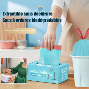 Lanrui Tearfree Drawstring Garbage Bag: A Convenient & Reusable Solution