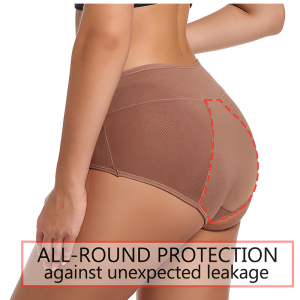 Womens multicolor optional breathable Absorbent Menstrual Panties