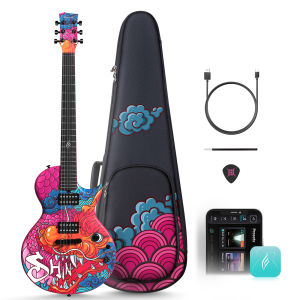 Đàn guitar điện Enya Hatsune Miku Nova Go Sonic Đàn guitar điện thông minh bằng sợi carbon kèm loa không dây 10W thiết bị di động đa năng dành cho nghệ sĩ biểu diễn đường phố và phòng thu tại nhà