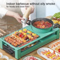 Toha bbq grill Barbecue Multi-Function Skewer Cooker Electric Bbq Pan Kitchen Home Appliances. 