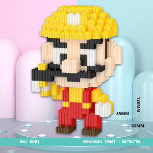 MEKANSM Mainan Balok Edukasi Anak Nano Block Super Mario Series Kartun Mario Bross Building Block Mainan Balok Edukasi Anak