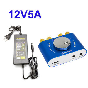 2.1 Channel Bluetooth 5.0 Stereo Digital Powerful Amplifier Board TPA3116D2 Bass Subwoofer AUX AMP Module HiFi Amplifiers DC12-24V 200W Max