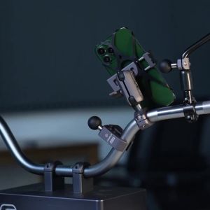 Myobo FANAUE Aluminum Alloy Double Socket Arm 25 mm/1 Inch Ball Head Holder Mount Clamp for Bicycle Motorcycle Camera for RAM MOUNTS