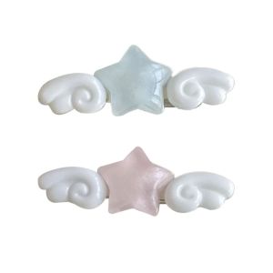 Cute Korean Style Star Wing Hair Clips Portable Lightweight Mini Side Hairpin Mini Bangs Hairpin Hair Accessories h2610