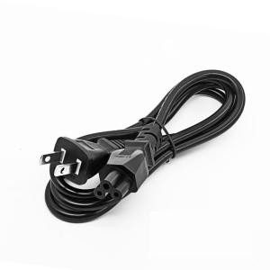 Ergonomic Reinforced Laptop Power Cable 3 Pin Design Compatibility Metal Plastic Construction Safe Charging Solution