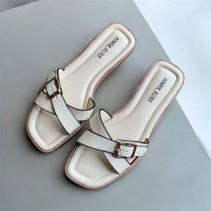 Sandal Wanita Terbaru/Sendal Selop Jelly Alina 2024-S1/Sendal Flat karet Import Kekinian