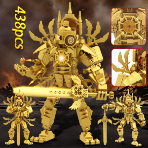 HOT Skibidi Toilet Upgraded Clockman King Building Block Sets Anime Titan Action Figures Bricks Toys Bricks for Kids Gifts