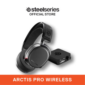 SteelSeries Arctis Pro Wireless + Bluetooth 7.1 DTS Headphone:X v2.0 Hi-Res Capable Gaming Headset Black 61473