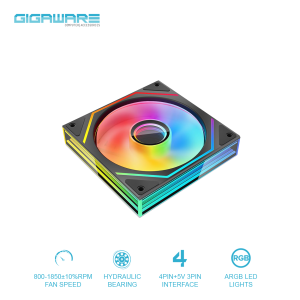 Jungle Leopard Prism 6 MAX 120mm ARGB PC Case Fan 3-Sided Infinite Mirror & Axis Infinite Mirror Light Effect