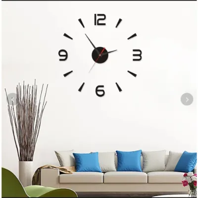 JAM TEMPEL DINDING ANALOG DIY 3D DIAMETER 30-50CM