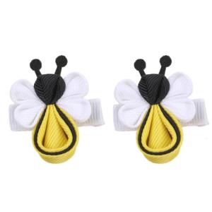 1Pair Comfortable Flower Ribbon Bows Hair Clip Adds A Cute Touch To Any Hairstyle Comfortable Hair Accessory For Women