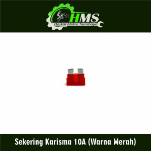 Sekering Karisma 10A (Warna Merah) - Fuse DX Micro Fuse Mikro Sekring Tusuk Tancap Kotak Besar 10A