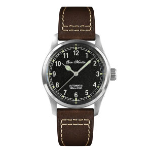 San Martin Simple Men Watch 37mm Pilot Miyota 8215 Classic Military Explore Automatic Mechanical Watches Waterproof 100m