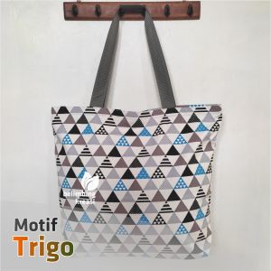 Tas totebag besar jumbo resleting untuk belanja piknik laundry - Tas Lipat & Drawstring - TBJKM TW