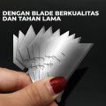 Cutter Lipat Pisau Silet Folding Knife Praktis Free isi 5 Pcs - 6598. 