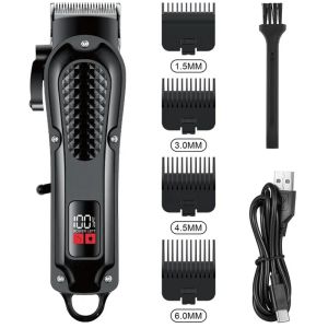 Cordless Adjustable Hair Clipper Professional Adjustable Beard Hair Trimmer For Men Electric Haircut Machine Rechargeable