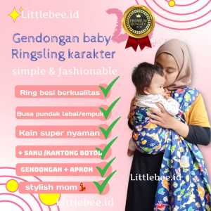 Gendongan Bayi Samping Ringsling Motif Multifungsi