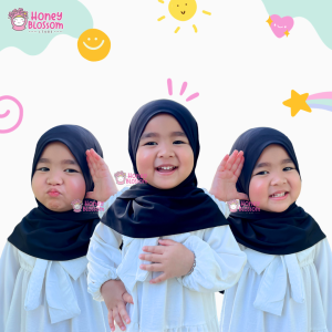HONEYBLOSSOM - Pashmina Instan Anak Jersey Premium / Jilbab Anak perempuan 1-2 tahun kekinian / Kerudung Anak Perempuan / Hijab Anak Perempuan Zahra