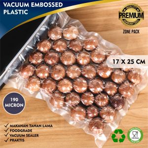 [10 Pcs] Plastik Vacuum Sealer Embossed I Plastik Vakum Makanan I Vacuum Embossed I Pelastik pengawet makanan untuk daging makanan buah buahan