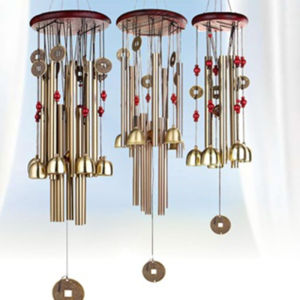 Bronze Big Metal Bells Wind Chime Feng Shui Home Garden Hanging Pavilion Decorative wind chimes