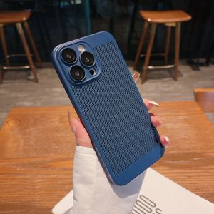 CrashStar With Lens Films Cooling Heat Dissipation Hard Thin Shockproof Phone Case For iPhone 17 16 15 14 13 12 11 Pro Max Air Mini XS XR X 8 7 Plus + SE 2020 Breathable Phone Casing Matte Skin-friendly Phone Cover Hot Sale