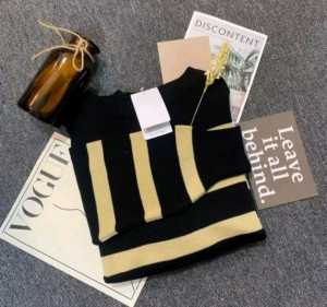 Sweater Rajut Garis Knit Korean Style Rajut Oversize Top 1