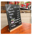 Blackboard display board, price plate DIY handwritten small blackboard restaurant menu signboard, blackboard food price list Black Board With Wooden Stand  MENU MESSAGE BLACKBOARD. 