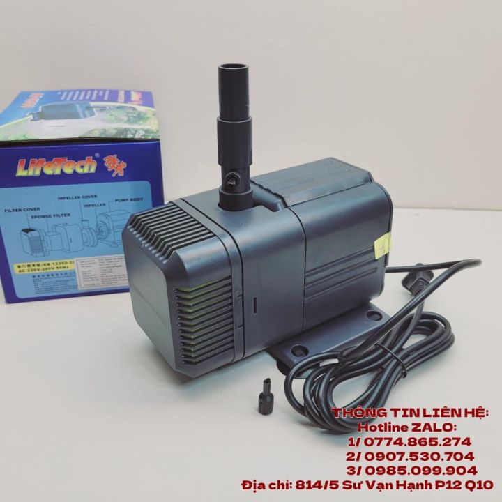 Máy Bơm Chìm Bể Cá Mini LifeTech 50W AP-4500 lưu lượng 2600 L/H đẩy cao ...