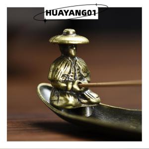 HUAYANG01 [HOT FASHION] Creative Incense Holder Incense Holder Boat Old Men Fishing Japanese Style Incense Stick Aromatherapy Ornament Home Decor