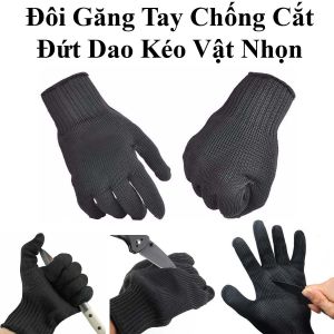 Đôi Găng Tay Chống Cắt Đứt Dao Kéo Vật Nhọn Bảo Hộ An Toàn