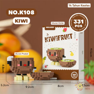 TAIYO Mainan Bricks Block Fruit Buah 3D Balok Susun Karakter Building Nano Block Blok Puzzle