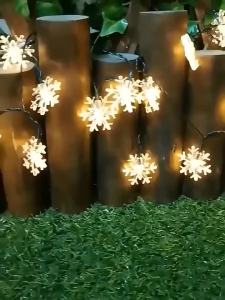 Solar Powered Star LED Light String for Outdoor Camping Festive Decor Holiday Party Ambiance