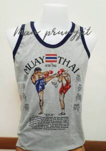 เสื้อกล้าม สกรีนลายมวยไทย