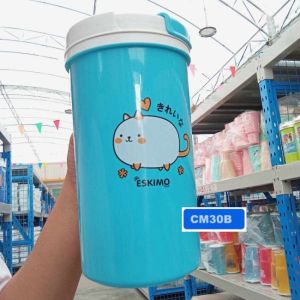 Eskimo แก้วน้ำเก็บความเย็น CM30B ขนาด 30 oz เก็บเย็นนาน 6 ชม วัตถุดิบ PP เกรด A พลาสติก Food Grade ผลิตในไทย