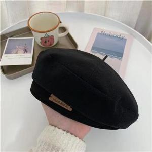 Classic Vintage Berets Hat for Women Fashion Wool Felt Hat Warmer Hat Cap Black Brown French Hats Autumn Winter Outdoor Caps