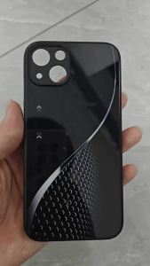 สำหรับ Oppo A74 4G และ Oppo A95 4G เคสศัพท์กันตกลายไม้สีดำ บุคลิกภาพทันสมัย