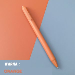 Pena Cetekan Warna Pastel / Pulpen Gel Tinta Hitam 0.55mm