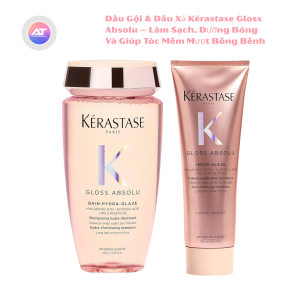 Dầu Gội Dầu Xả Kérastase Gloss Absolu – Làm Sạch Dưỡng Bóng Và Giúp Tóc Mềm Mượt Bồng Bềnh