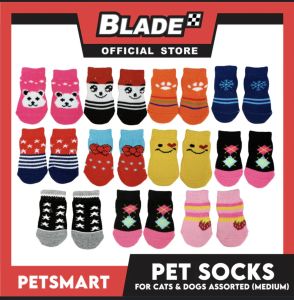 12set 4 sizes Pet Assorted Design Socks Female