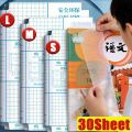 30 แผ่น ปกพลาสติกใส สติ๊กเกอร์ห่อปกหนังสือ กันน้ำ มีให้เลือก เคสป้องกันผิวสัมผัสแบบด้านลายเพชร อุปกรณ์การเรียน. 