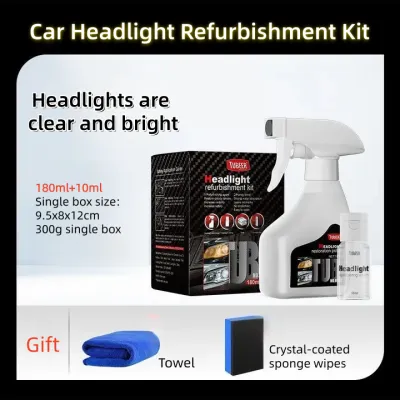 Car Headlinght Refurbishment Kit 180ml Car Headlamp Repair Headlight Repair Renew Kit Pemulihan Lampu Kereta