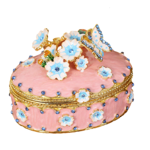 Portable Japanese Cherries Flowers Styles Box Carved Floral Organizers For Bride Parties Event