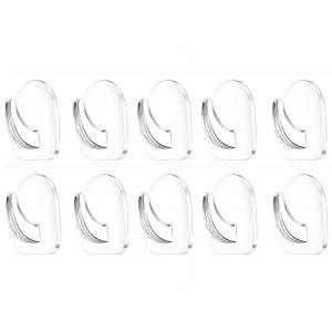10/50pcs Clear Wall Hooks For Hanging Transparent Reusable Sticky Hooks Small Seamless Hooks Hand Towel Holder For Bathroom