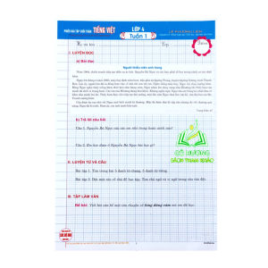 Sách - phiếu bài tập cuối tuần môn tiếng việt lớp 4 (dùng chung cho các bộ sgk hiện hành) (HA)