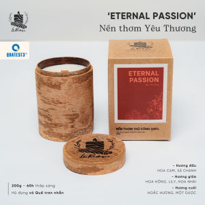 Nến Thơm Trị Liệu Le Rustique Yêu Thương (Eternal Passion) - Nến Thơm Cao Cấp - Nến Thơm An Toàn Cho Sức Khỏe - Có Kiểm Định Chất Lượng