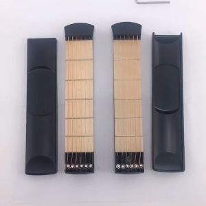 Portable pocket guitar neck chord trainer acoustic guitar practice tool suitable for beginners black